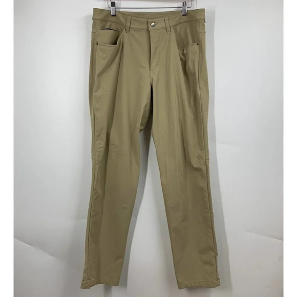 Lululemon Men's ABC Classic M5426S Muli Pocket Stretch Khaki PantSize‎ 34